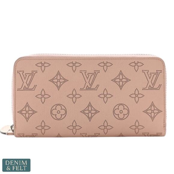 Louis Vuitton Pink Mahina Leather Zippy Wallet – Monogram Perforated, Authentic - Picture 3 of 16
